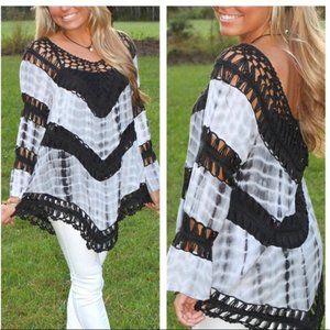 Tie Dye Crochet Top